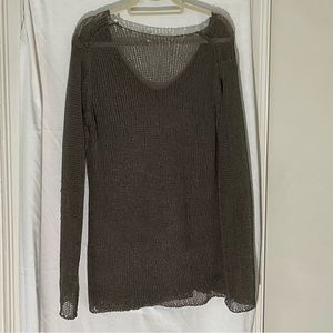 Soft Surroundings open weave light sweater